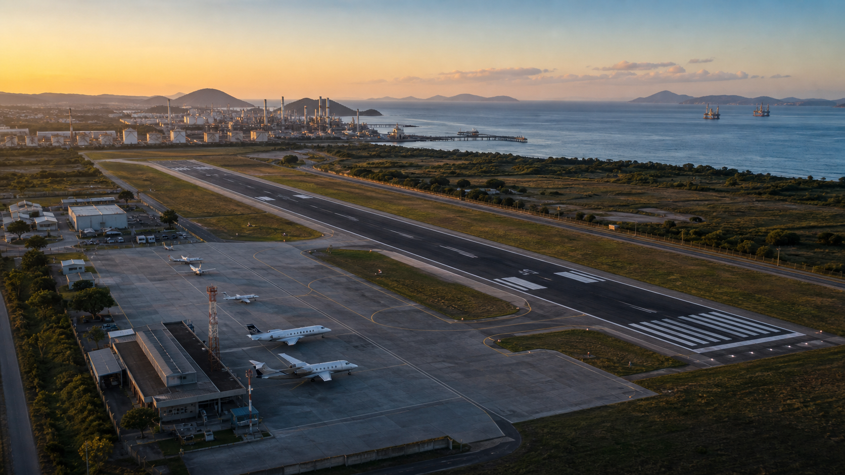 Imagem de capa do projeto Nova pista no Aeroporto de Macaé em Macaé-RJ.